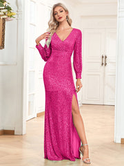 Elegant Floor Length Evening Dress