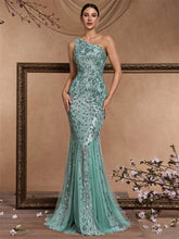 Elegant Mermaid Formal Bridesmaid Party Maxi Prom