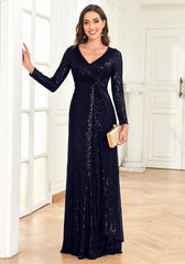 Women Wedding Party Sequins Dresses