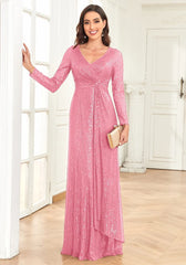 Women Wedding Party Sequins Dresses