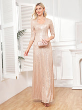 V-Neck Evening Dress