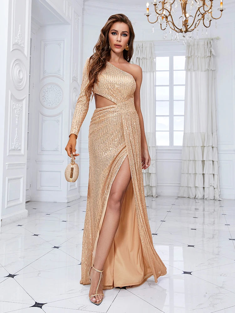 XUIBOL | Party Women Wedding Sequins For Female Guests Prom Cocktail Dress