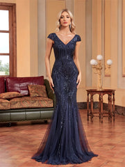 Sequin Formal Evening Dress For Women