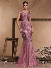 Sequin Formal Evening Dress For Women