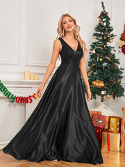 Sequin Sleeveless Bridesmaid Dress