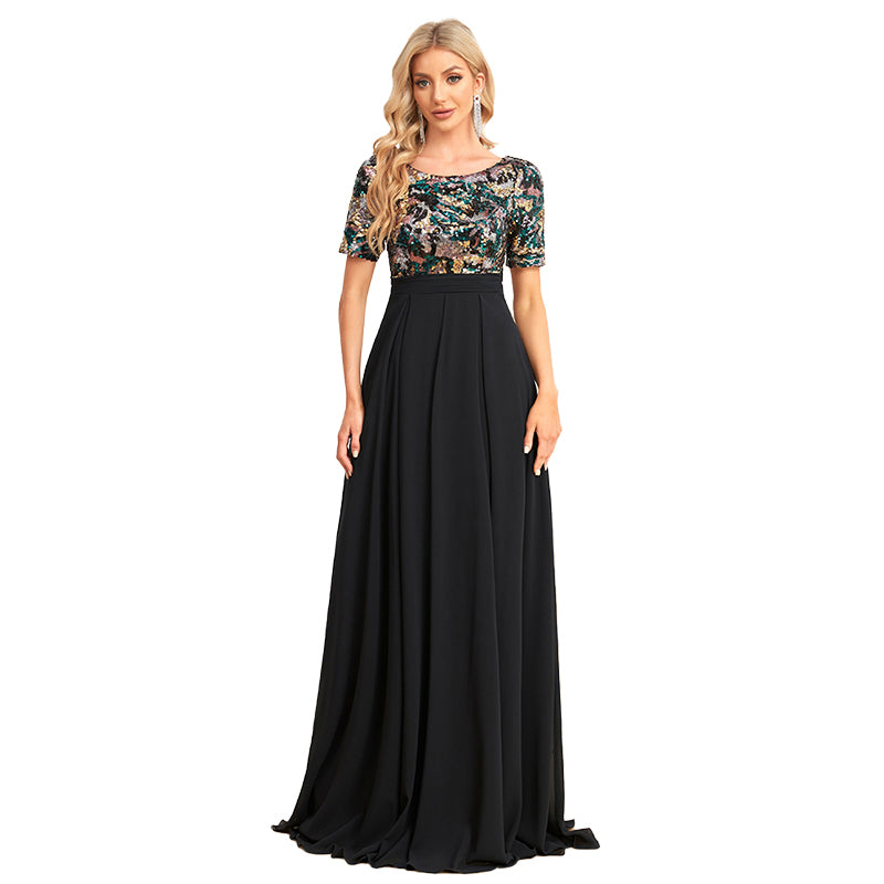 Black occasional dress voile fabric