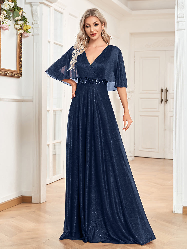 navy blue Waist Dress