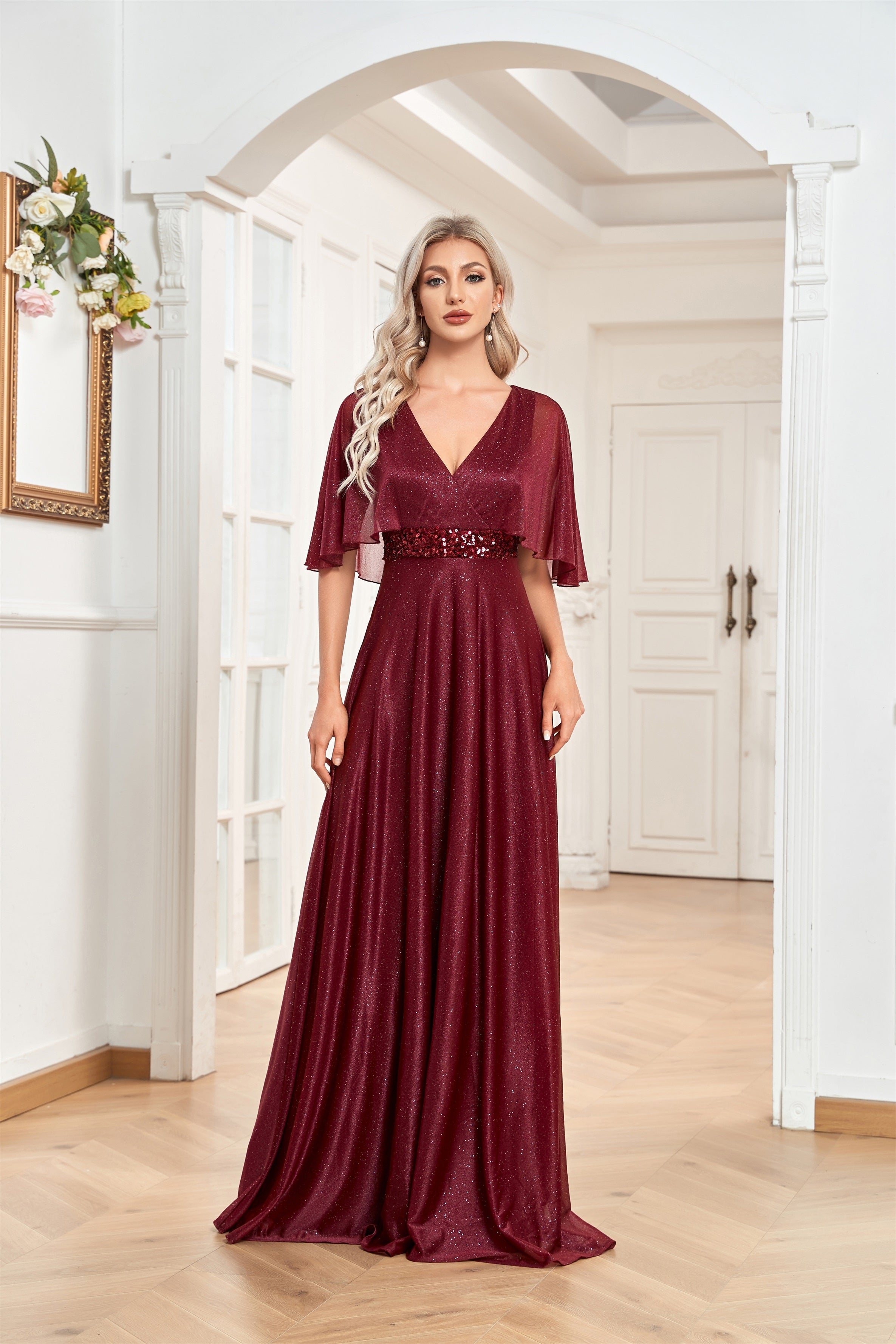 red Waist Dress