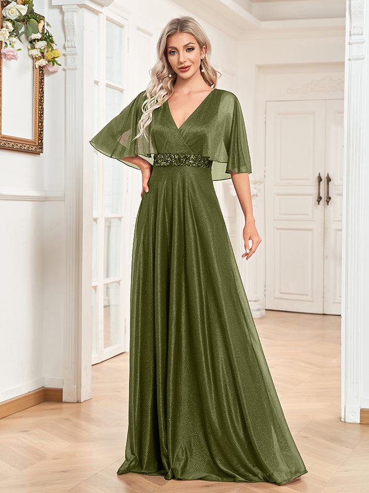 green Waist Dress