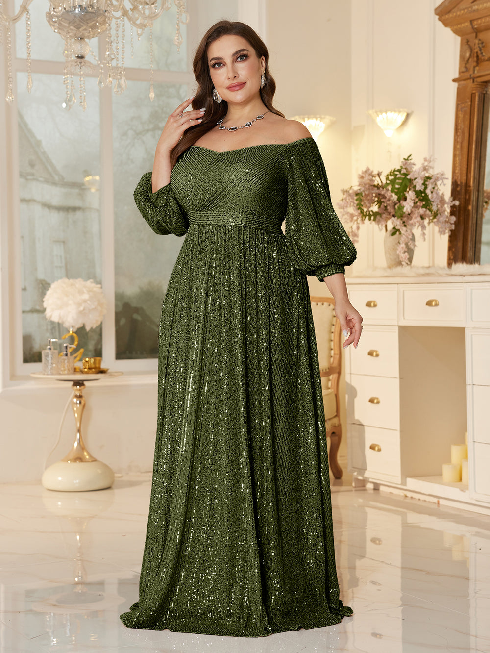 One Shoulder Elegant Formal Plus Size Sequined Dress https://www.xuibol.com One Shoulder Elegant Formal Plus Size Sequined Dress https://www.xuibol.com