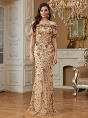 One-Shoulder Sequin Mermaid Dress