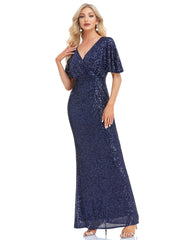 Solid Sequin Mother Of The Bride Dresses