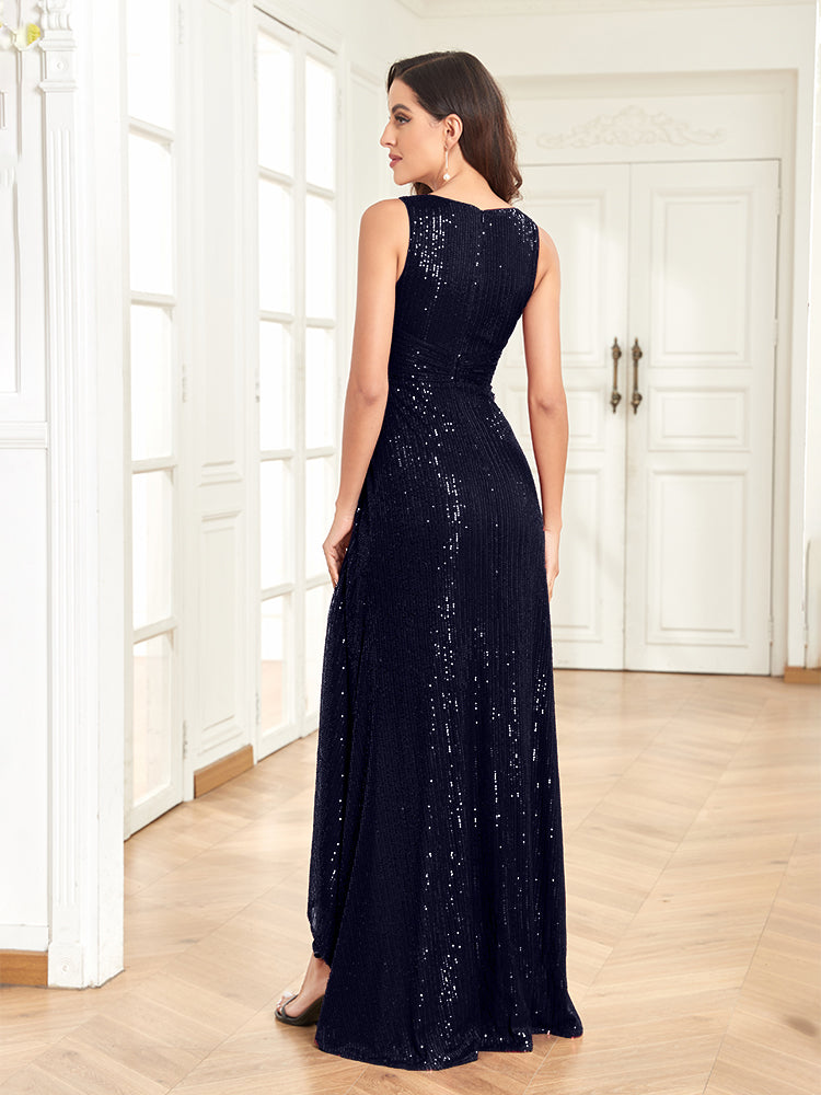 XUIBOL | Sleeveless V-neck Elegant Evening Dresses