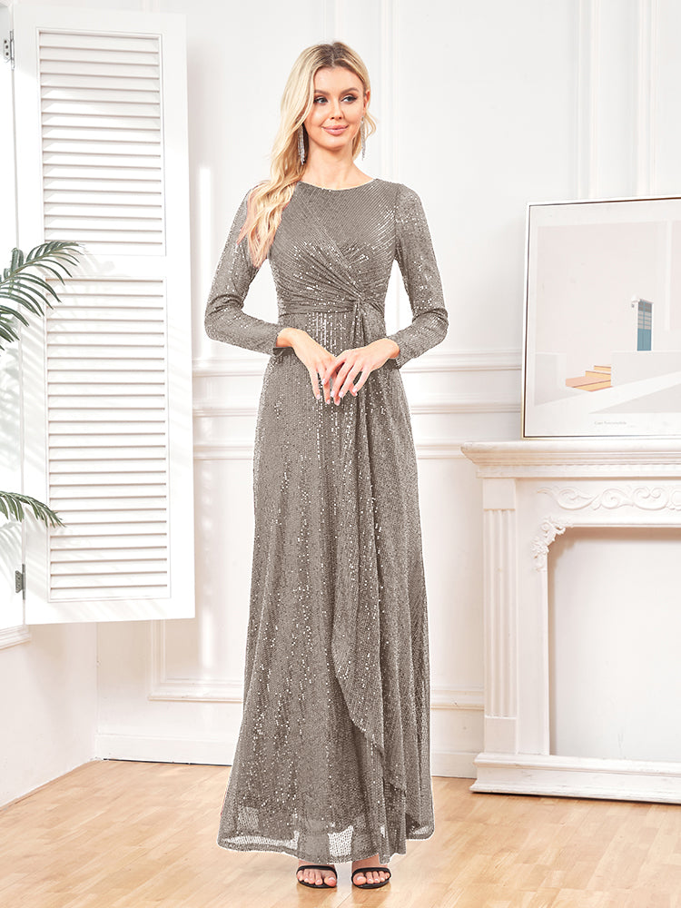 XUIBOL | Beaded Scoop-neck Elegant Evening Dresses