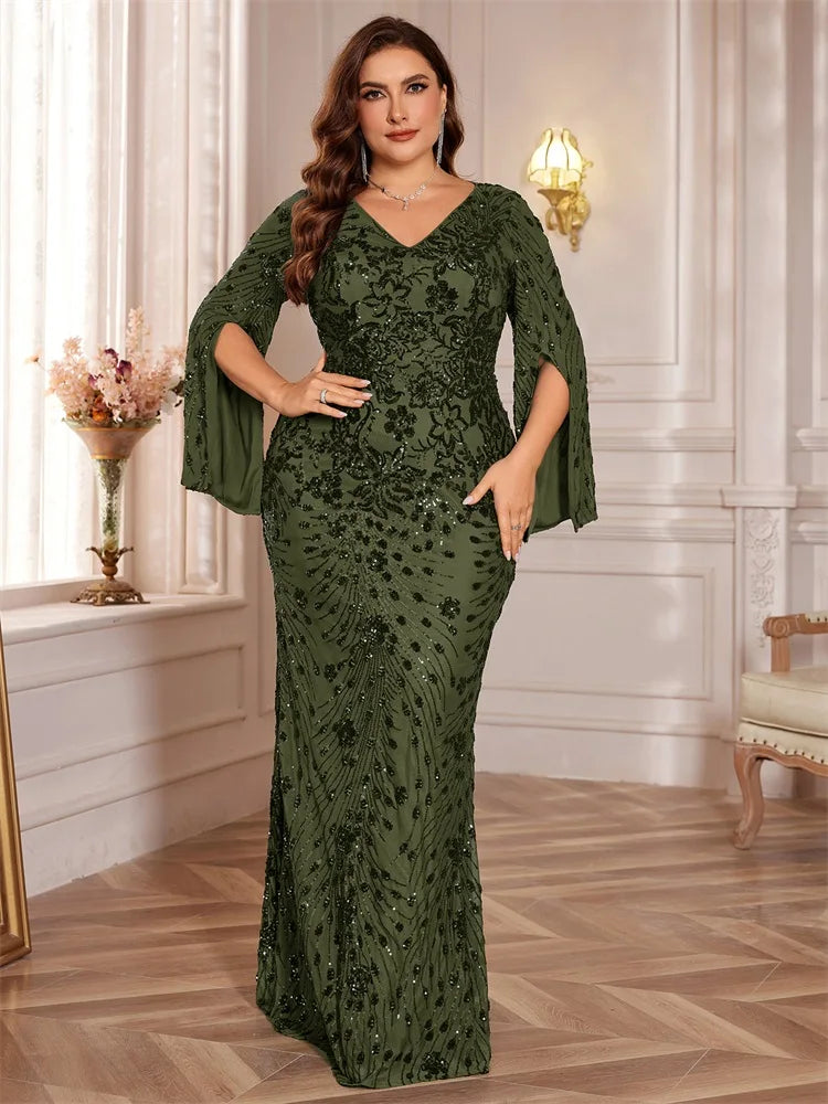 XUIBOL| Luxury Green Evening Dresses