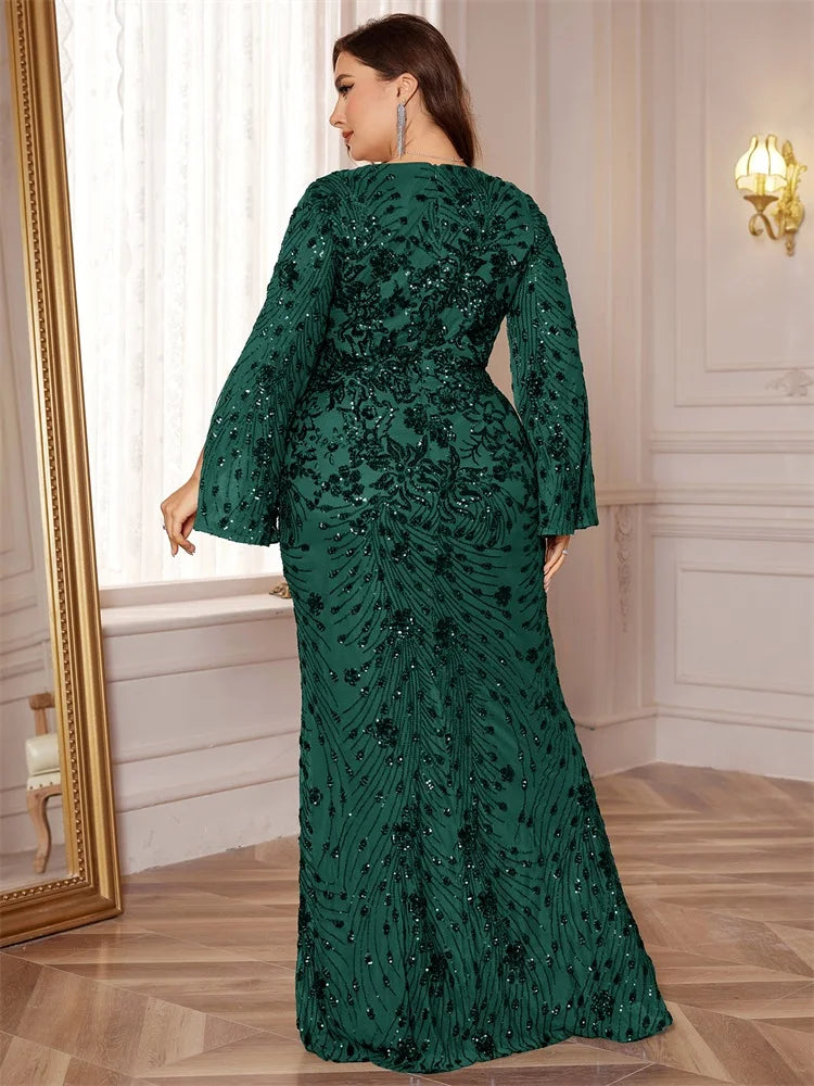 XUIBOL| Luxury Green Evening Dresses