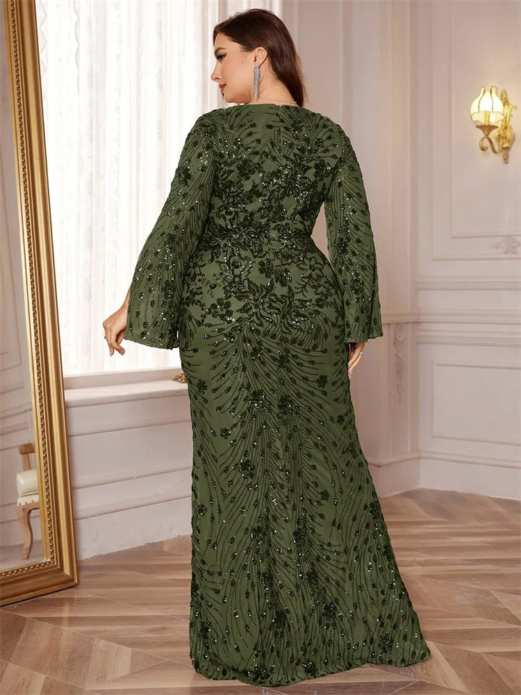 XUIBOL| Luxury Green Evening Dresses