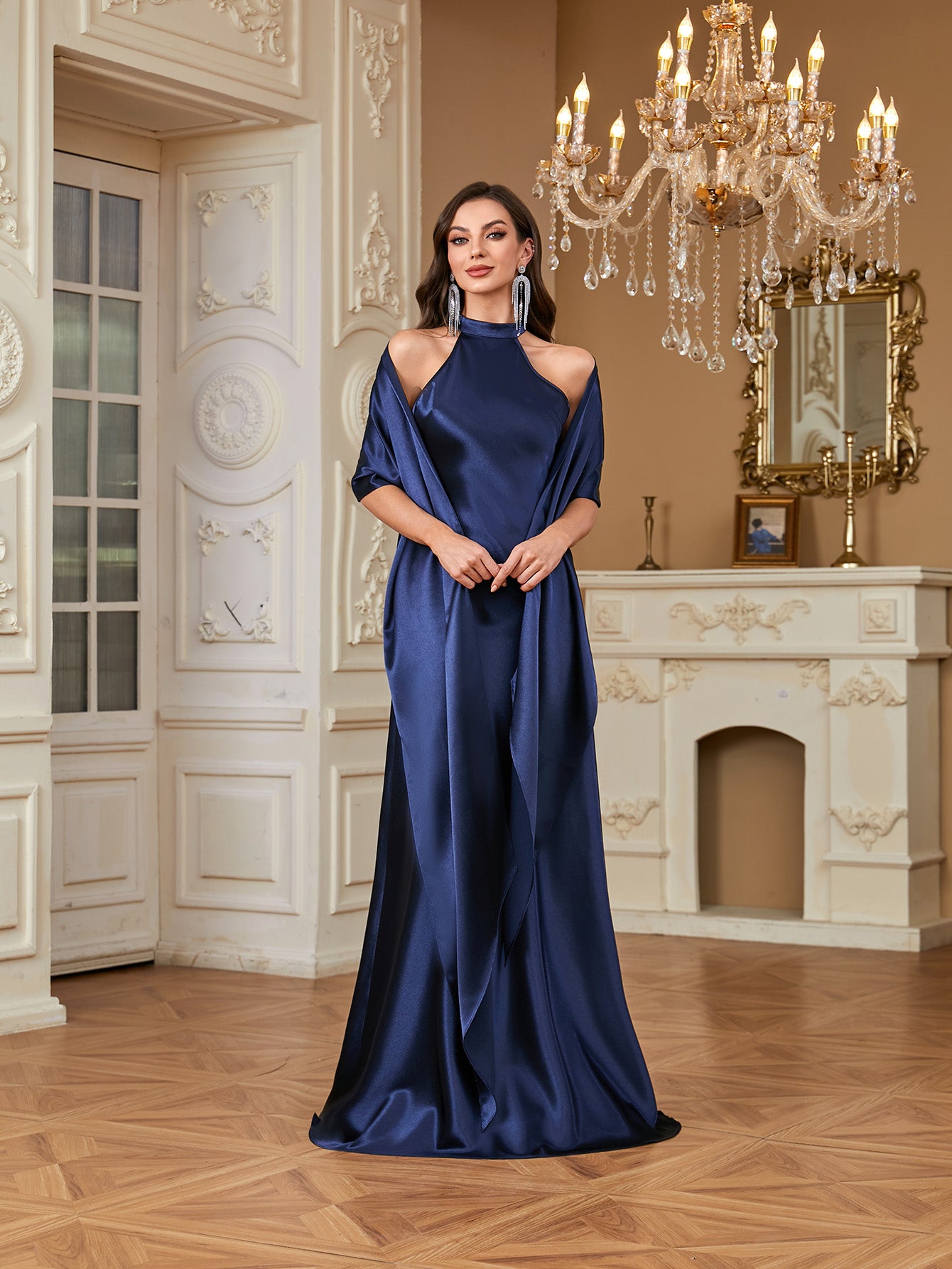 Elegant And Sexy Cross Thin Ribbon Fishtail Long Dress