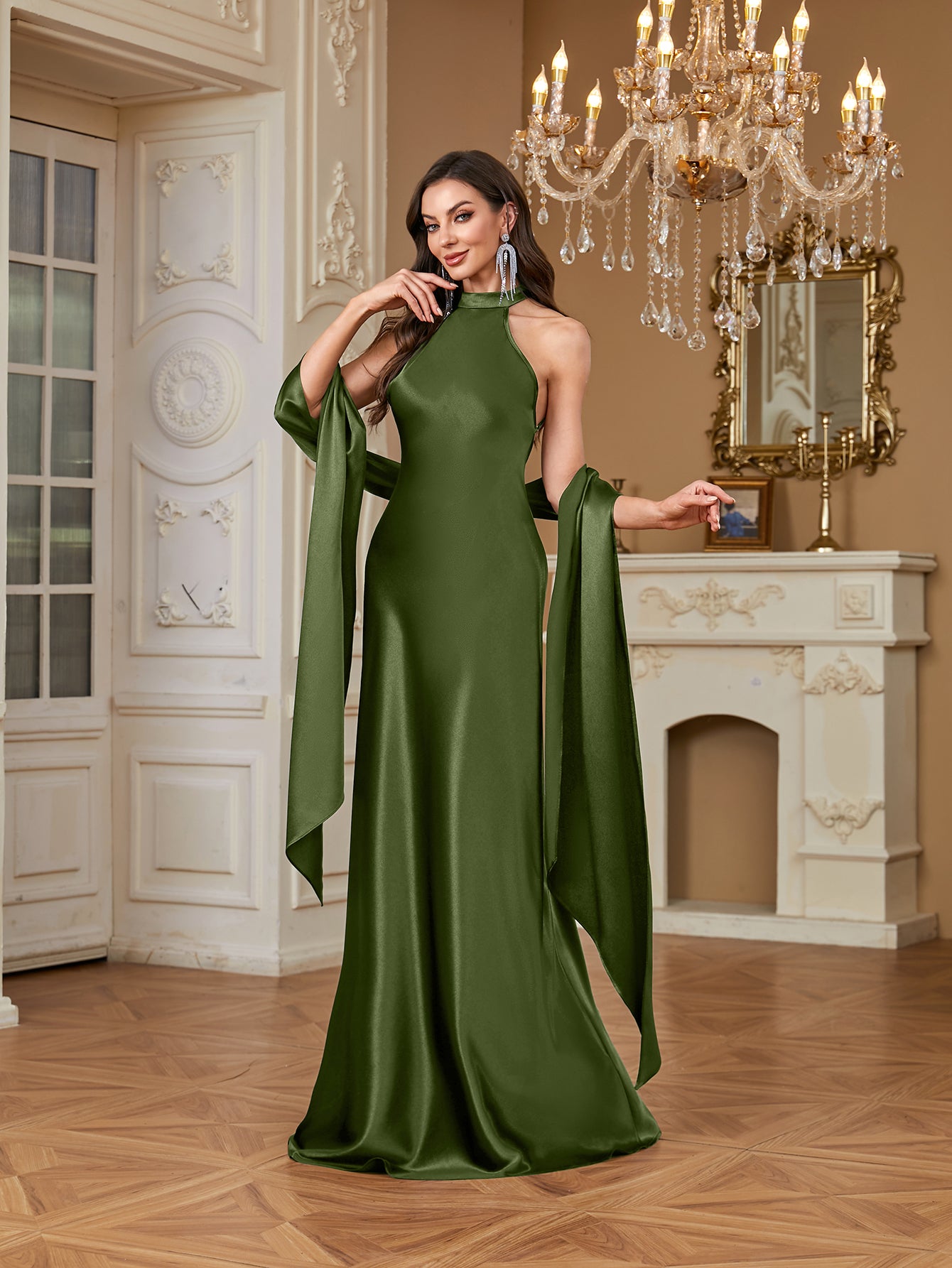 Elegant And Sexy Cross Thin Ribbon Fishtail Long Dress