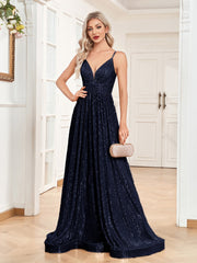 Sequined Bridesmaid Strap Dress