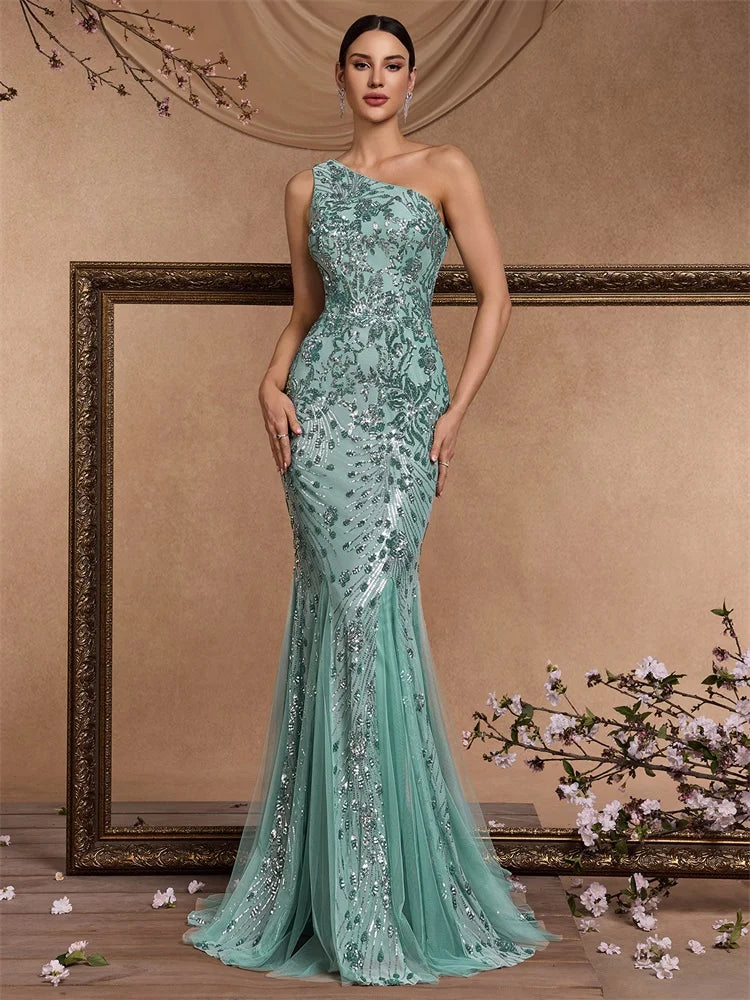 Elegant  Mermaid Formal Bridesmaid Party Maxi Prom